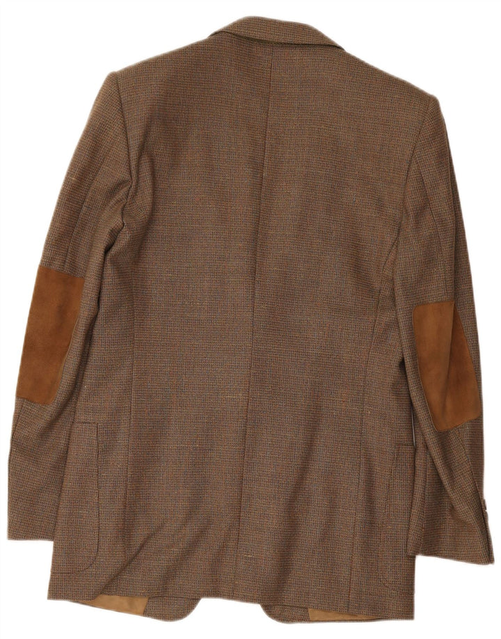 Giacca Blazer 2 Bottoni Uomo Vittorio Veneto IT 48 Lana Marrone Medio