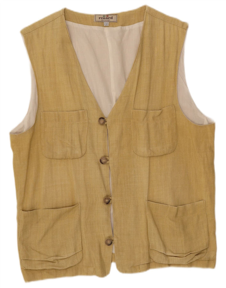 Gilet da uomo Renard UK 38 cotone beige medio