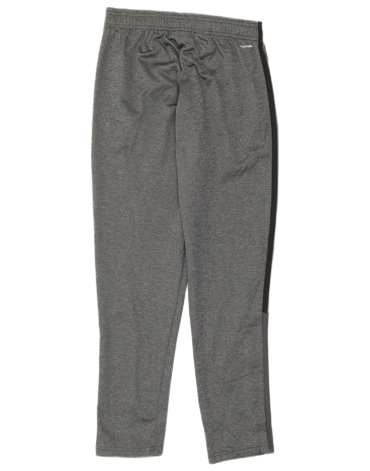 Pantaloni della tuta Adidas Climawarm da ragazzo 11-12 anni in poliestere grigio