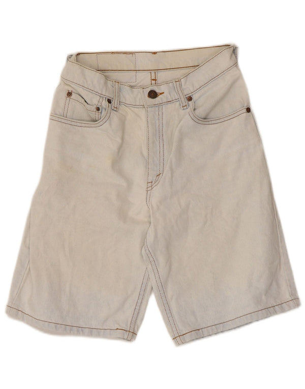 Pantaloncini di jeans Levi's 550 da donna US 5 piccoli W25 cotone blu