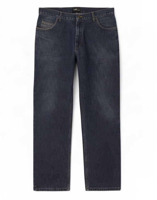 Jeans dritti da uomo Lee Brooklyn W36 L30 cotone blu