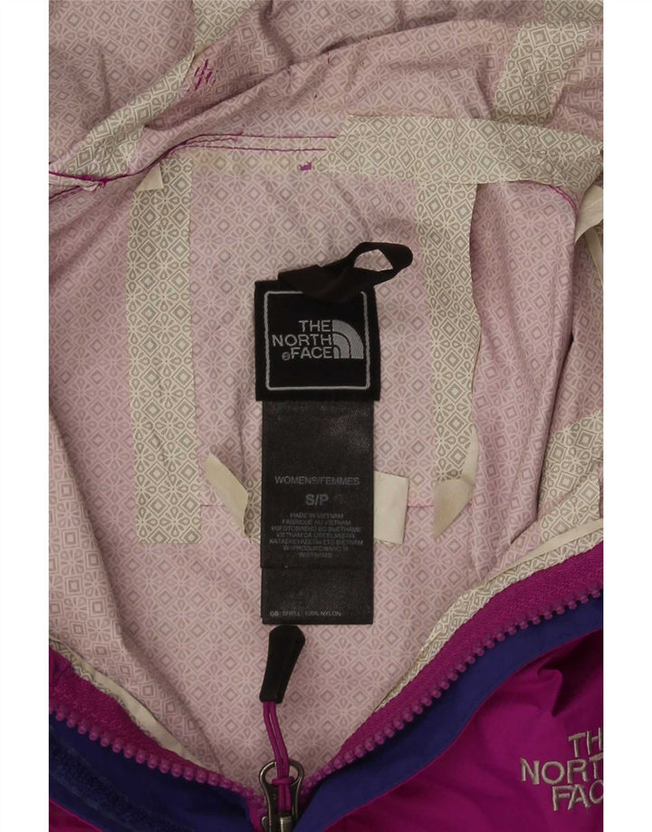 Giacca antipioggia da donna con cappuccio The North Face UK 10 Small Maroon Nylon