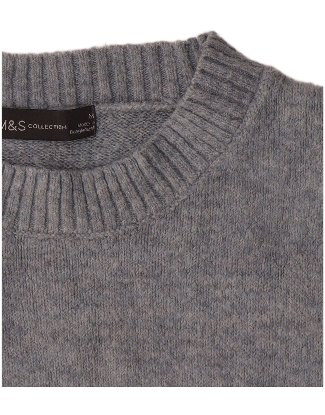 Maglione maglione girocollo oversize da donna Marks & Spencer UK 14 Blu medio