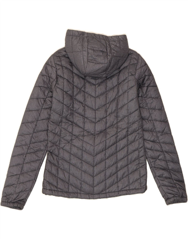 MOUNTAIN WAREHOUSE Womens Hooded Padded Jacket UK 10 Small  Grey Polyester Vintage Mountain Warehouse and Second-Hand Mountain Warehouse from Messina Hembry 