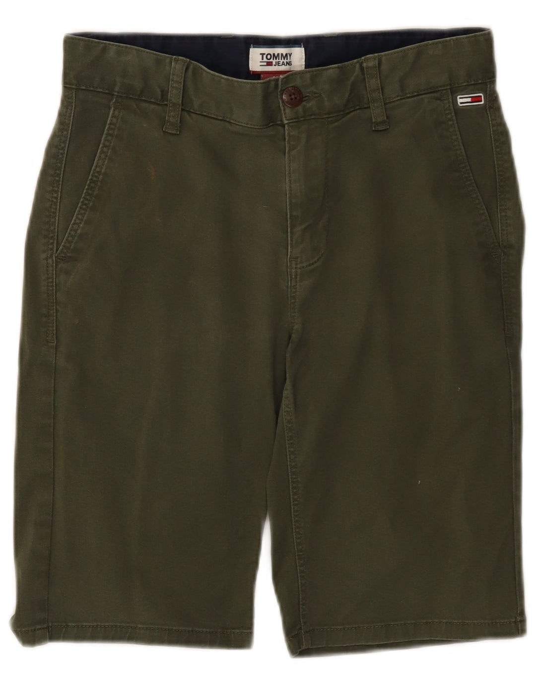 TOMMY HILFIGER Pantaloncini chino da donna W28 cotone kaki medio