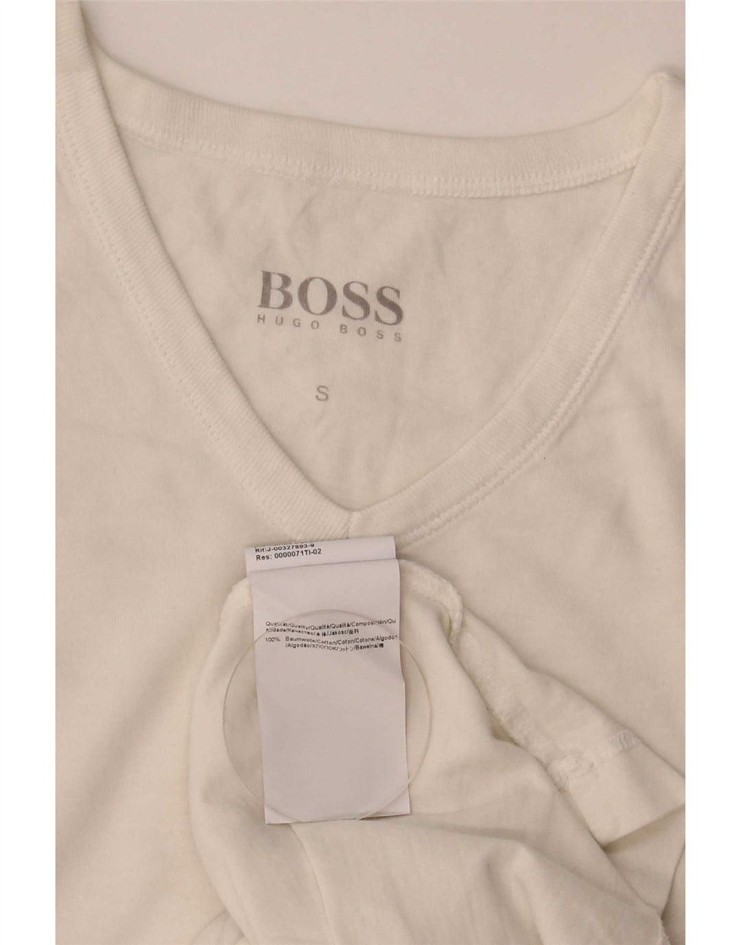 T-shirt da uomo Hugo Boss Top piccola in cotone bianco