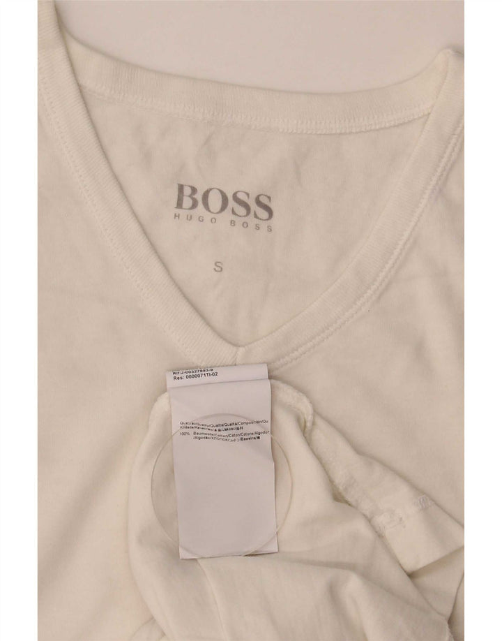 T-shirt da uomo Hugo Boss Top piccola in cotone bianco