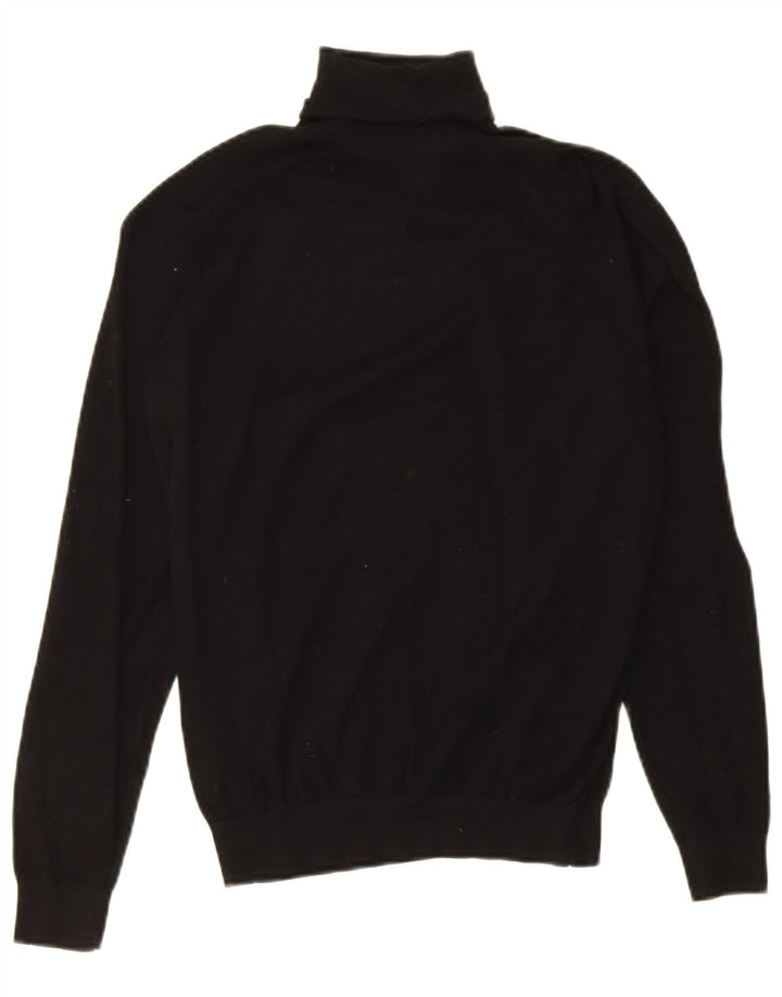 Maglione maglione collo alto da donna Zara UK 10 piccolo nero