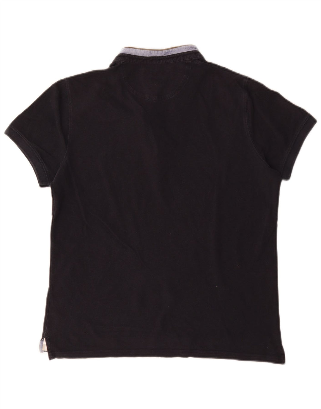 Polo da uomo Massimo Dutti in cotone color block medio blu navy