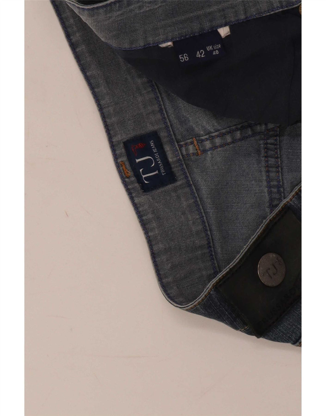 Jeans Dritti Uomo Trussardi W40 L29 Blu