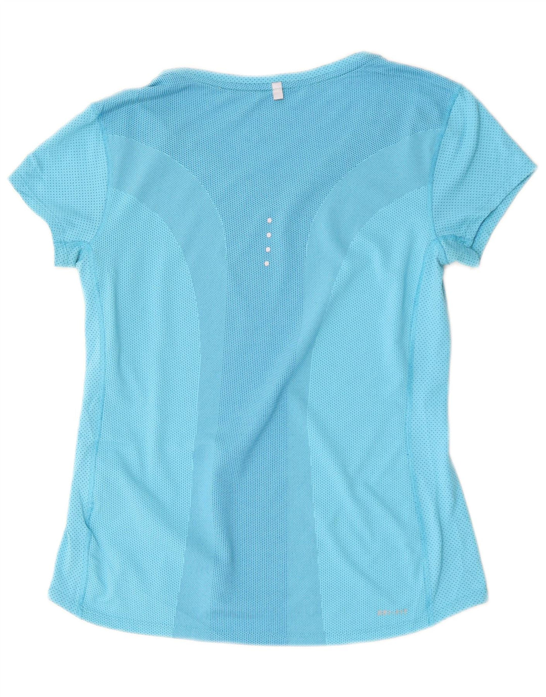 T-shirt Nike Dri Fit da donna, taglia UK 10, piccola, in poliestere color block blu