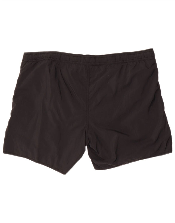 Pantaloncini da bagno grafici da uomo Emporio Armani EU 48 medio nero poliammide