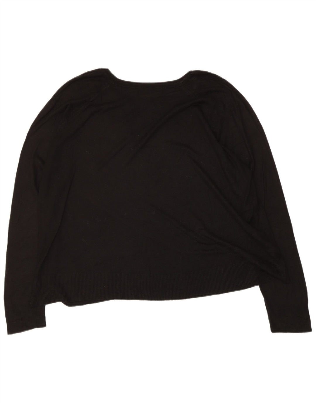 Maglione maglione con scollo a barca da donna Zara UK 14 medio nero
