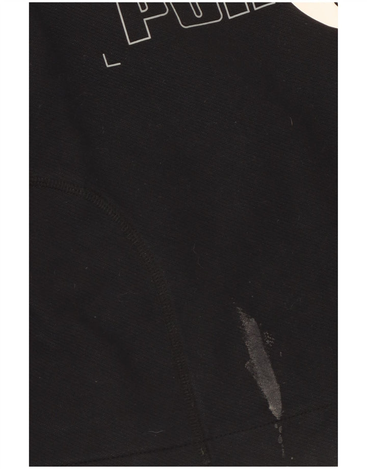 Felpa corta da donna con grafica Puma UK 14 media nera