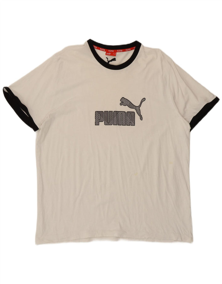 Maglietta grafica da uomo Puma Top 2XL Bianca