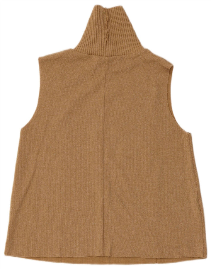 Canotta da donna Zara UK 12 in cotone beige medio