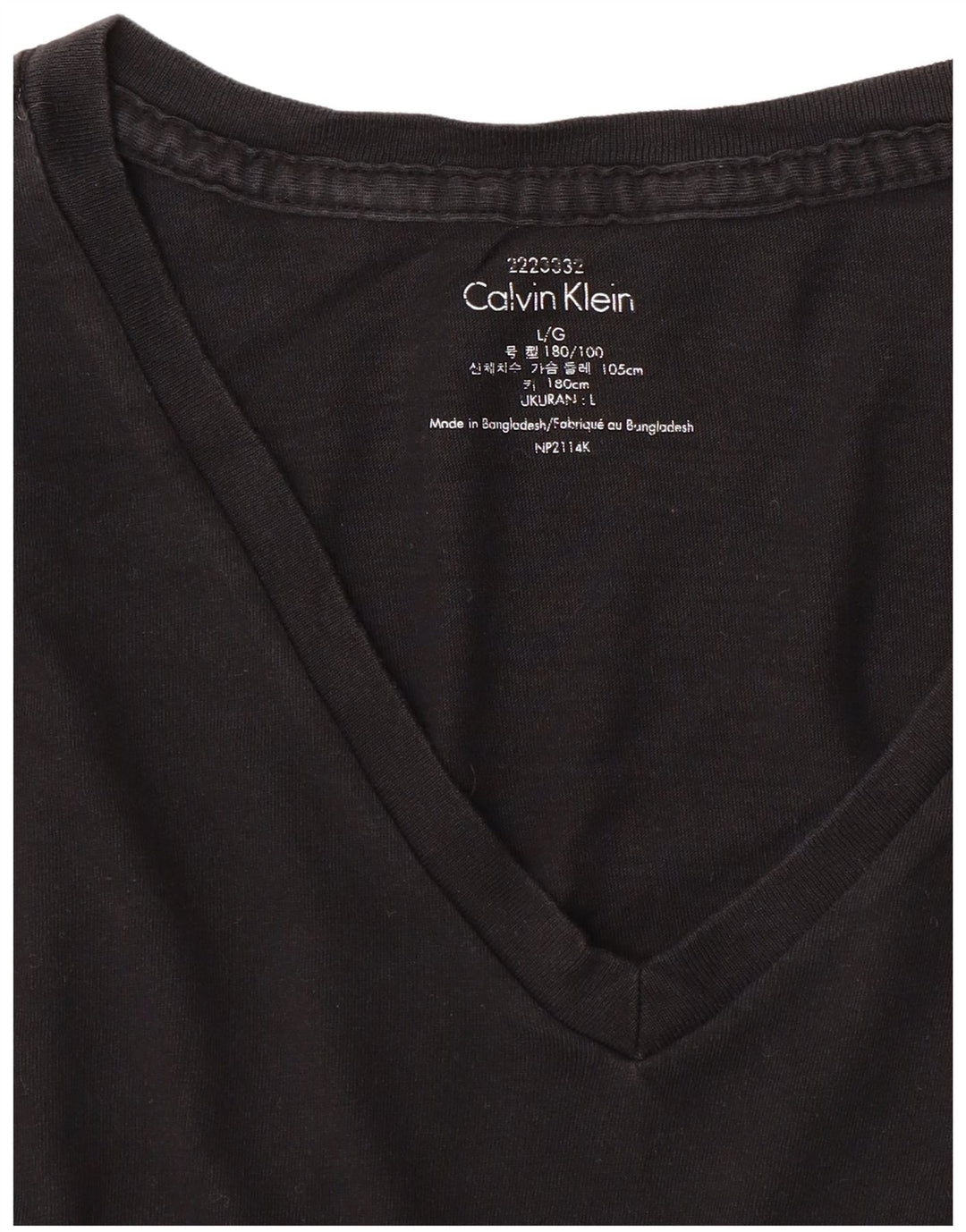 CALVIN KLEIN T-shirt da uomo grande grande nera