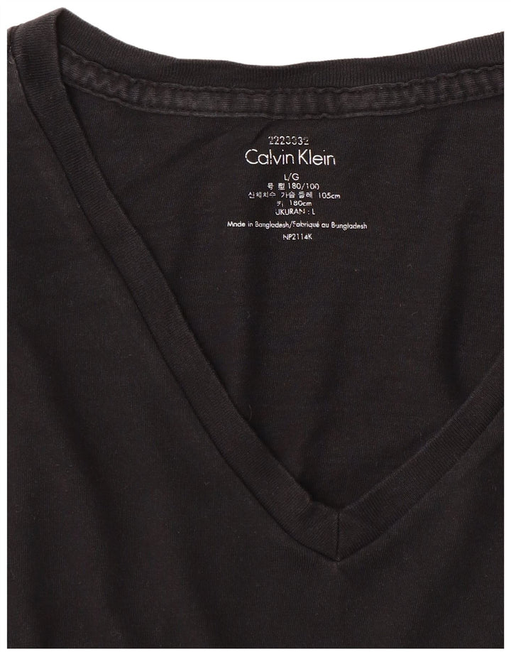 CALVIN KLEIN T-shirt da uomo grande grande nera