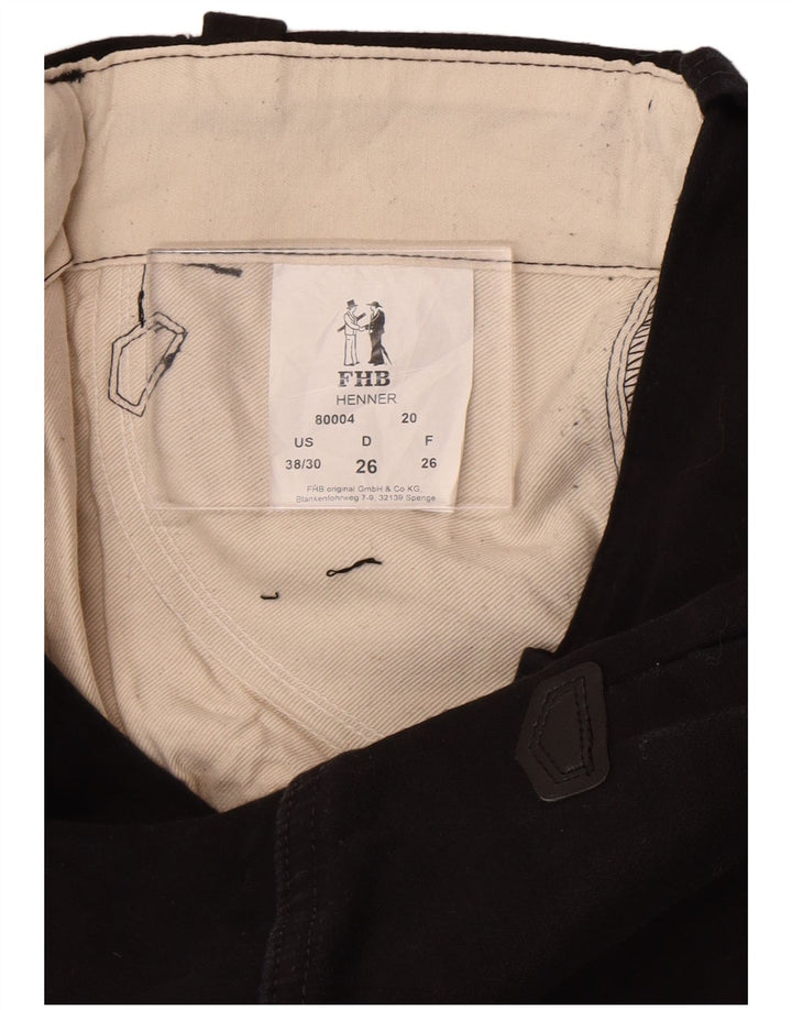 Pantaloni cargo bootcut da donna FHB W38 L30 cotone nero