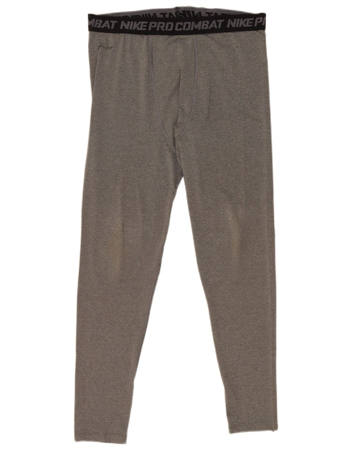 Leggings corti Nike Compression Graphic Crop da uomo 2XL grigio color block