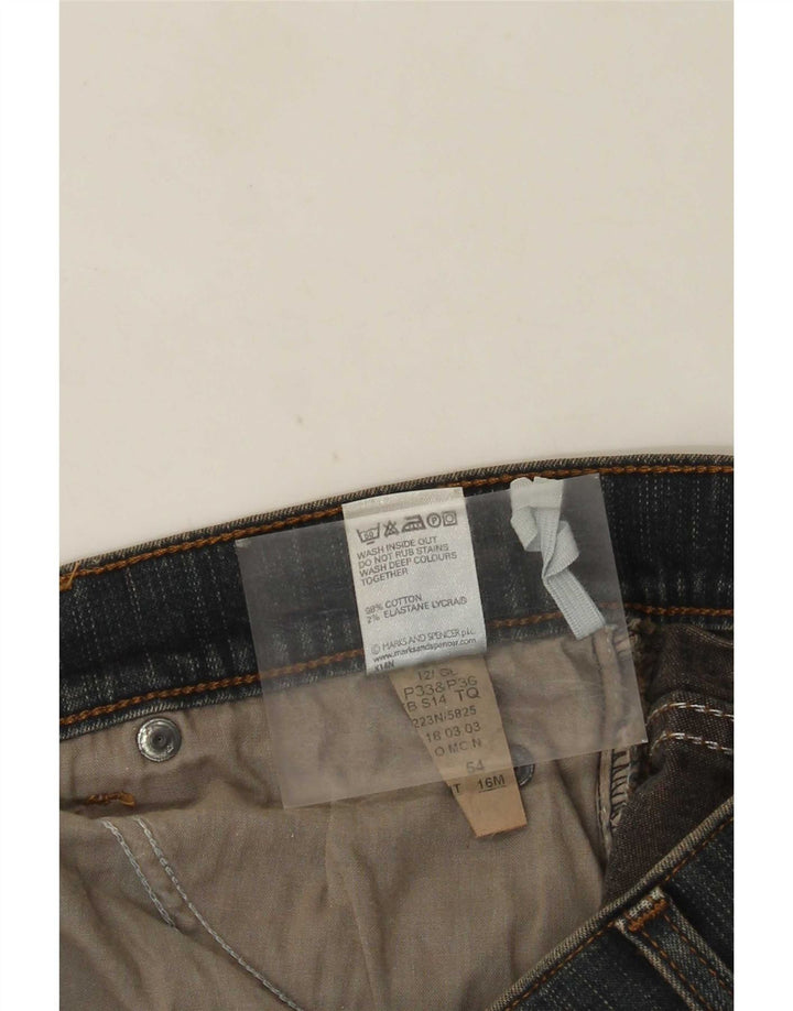 Jeans Bootcut da donna Marks & Spencer UK 16 Large W32 L31 Cotone blu
