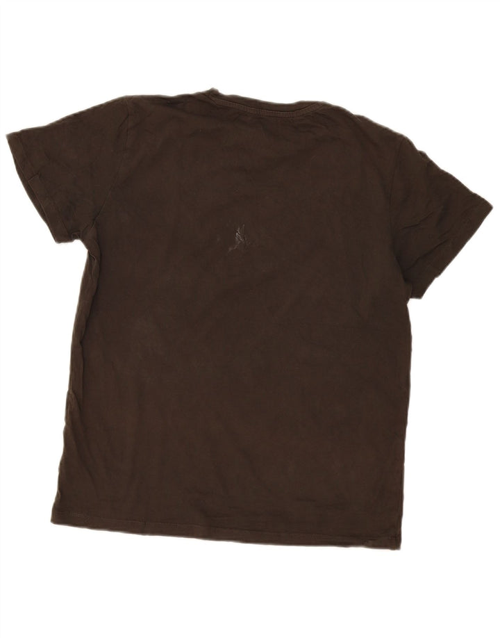 T-shirt grafica da uomo Jack & Jones Top piccola in cotone kaki