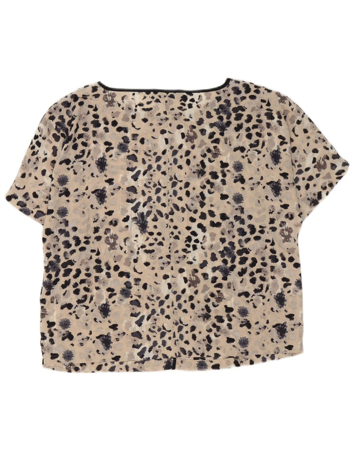 Camicetta oversize da donna Marks & Spencer Top UK 10 Small Beige screziato