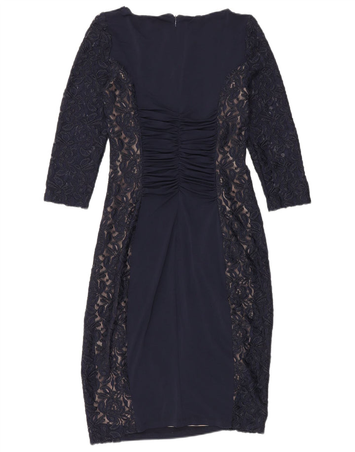 Abito aderente da donna con maniche a 3/4 Phase Eight UK 12 Blu navy medio