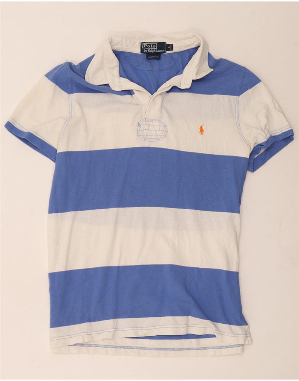 Polo Ralph Lauren da uomo su misura Polo in cotone a righe grandi blu