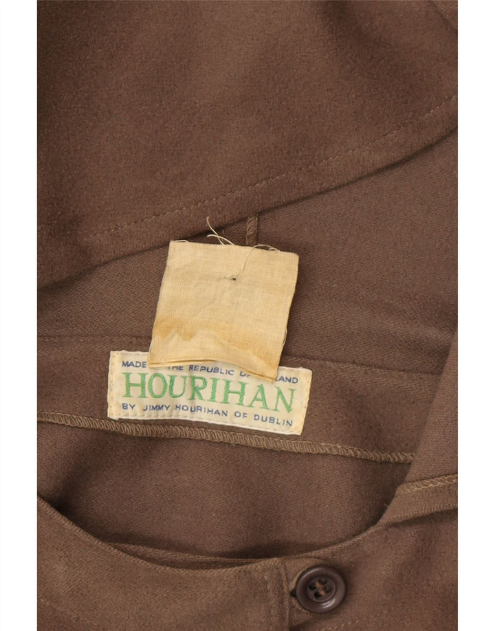 Cappotto poncho da donna Jimmy Hourihan taglia unica in lana marrone