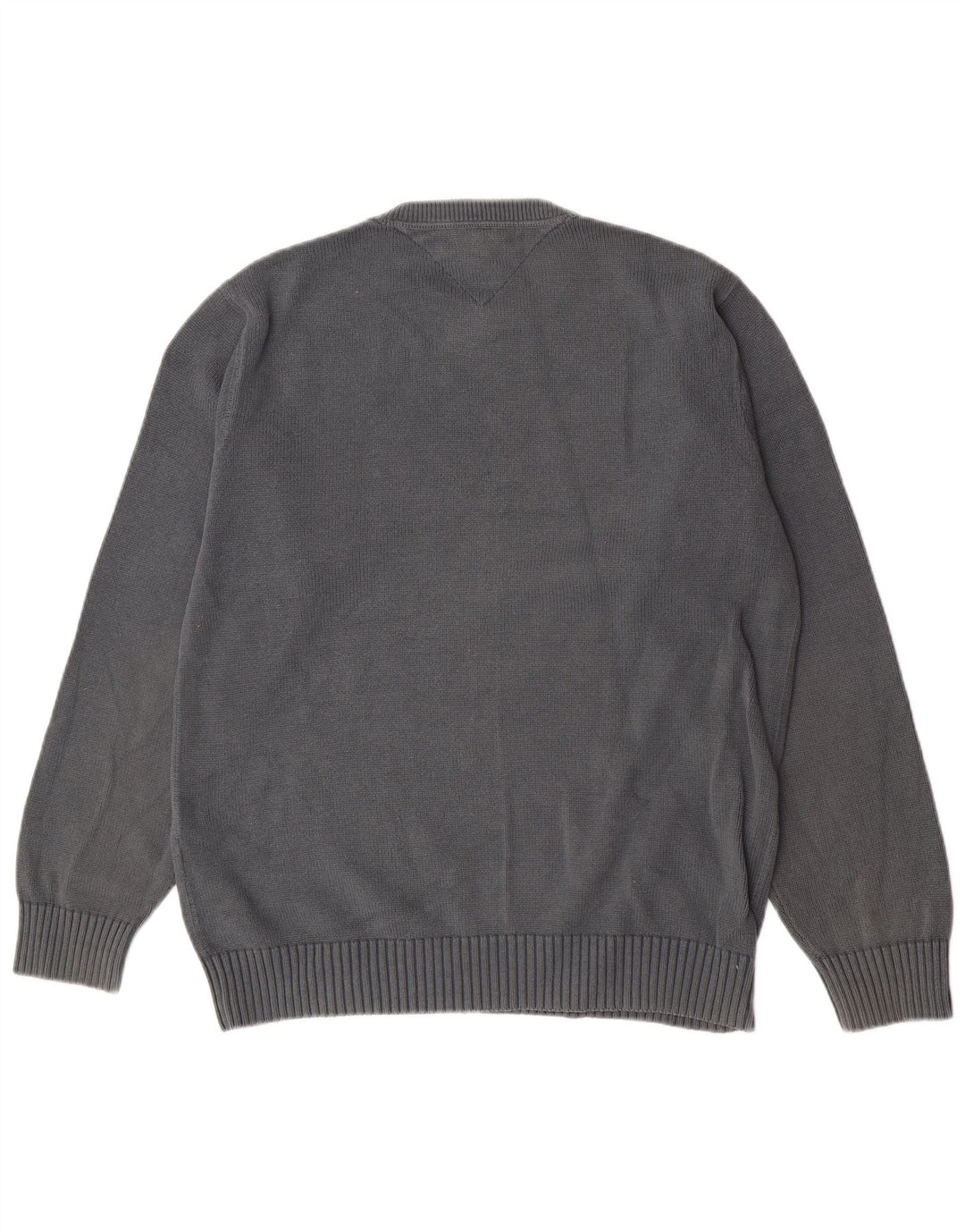 Maglione maglione girocollo da uomo vestibilità regolare Tommy Hilfiger cotone grigio medio