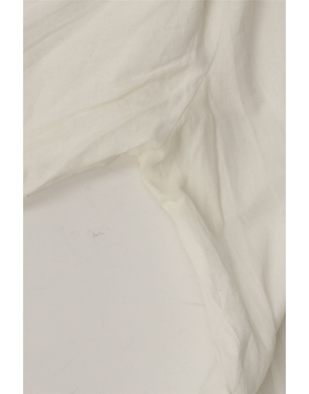 BENETTON Womens Long Sleeve Blouse Top UK 16 Large White Cotton Vintage Benetton and Second-Hand Benetton from Messina Hembry 