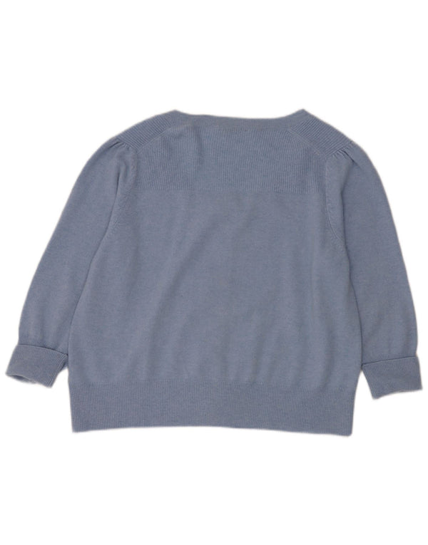 Maglione cardigan da donna Marks & Spencer UK 22 3XL Cashmere blu