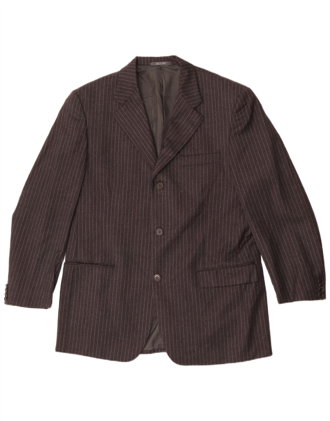 Giacca Blazer da Uomo a 3 Bottoni Cerruti 1881 IT 52 XL Lana a Righe Grigie