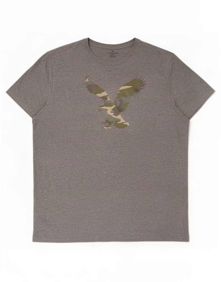T-shirt grafica da uomo American Eagle Top 2XL cotone grigio