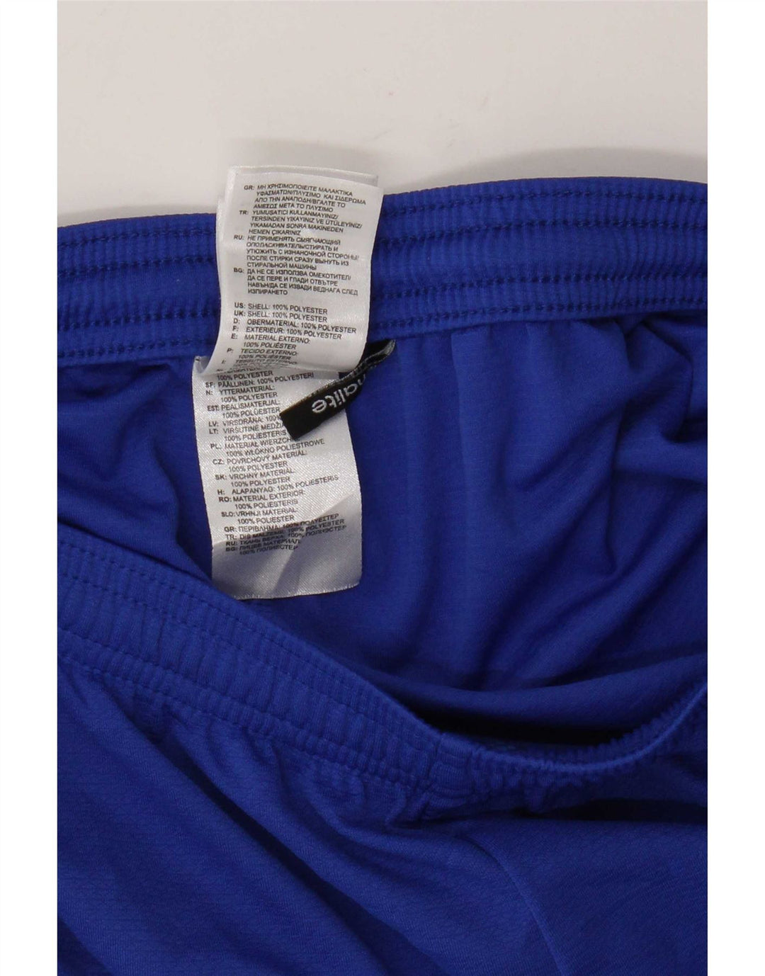 Pantaloncini sportivi Adidas Climalite da donna UK 10 piccoli poliestere blu