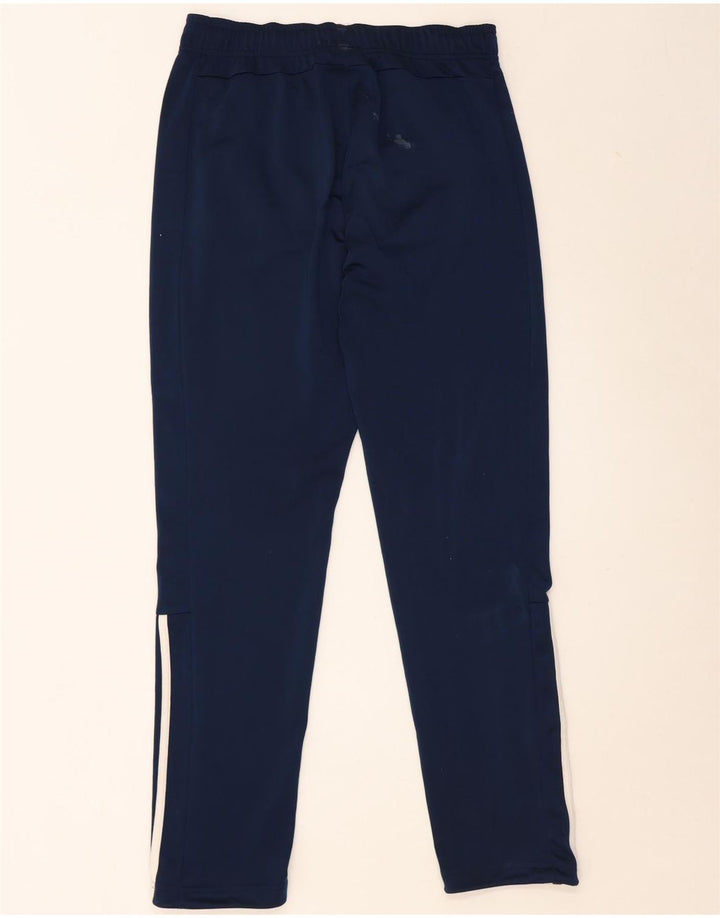 Pantaloni da tuta da uomo Adidas medi in poliestere blu navy