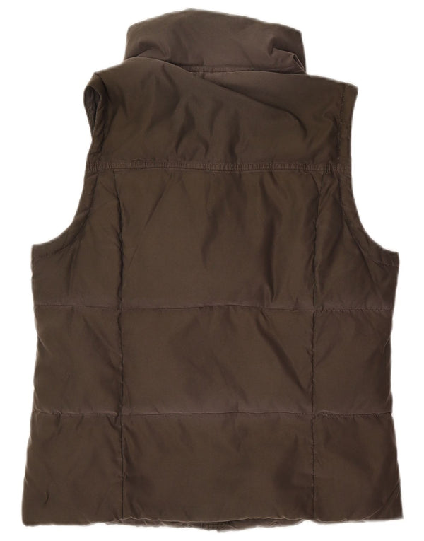 Gilet imbottito da donna Abercrombie & Fitch UK 14 Large in poliestere kaki