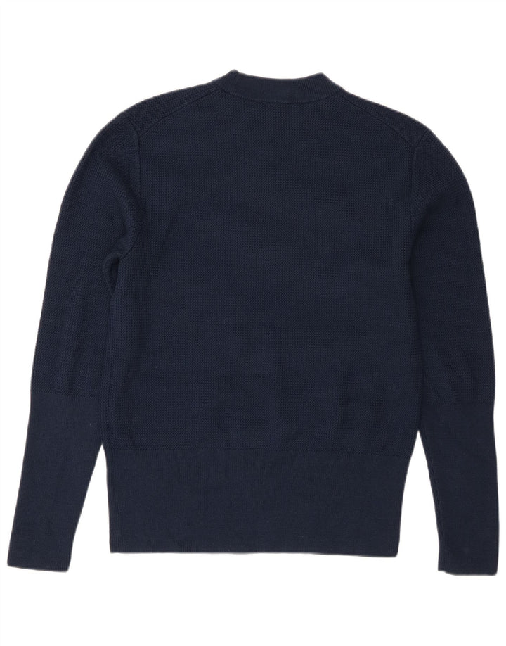 Maglione maglione girocollo da donna Cos UK 14 Lana blu navy media