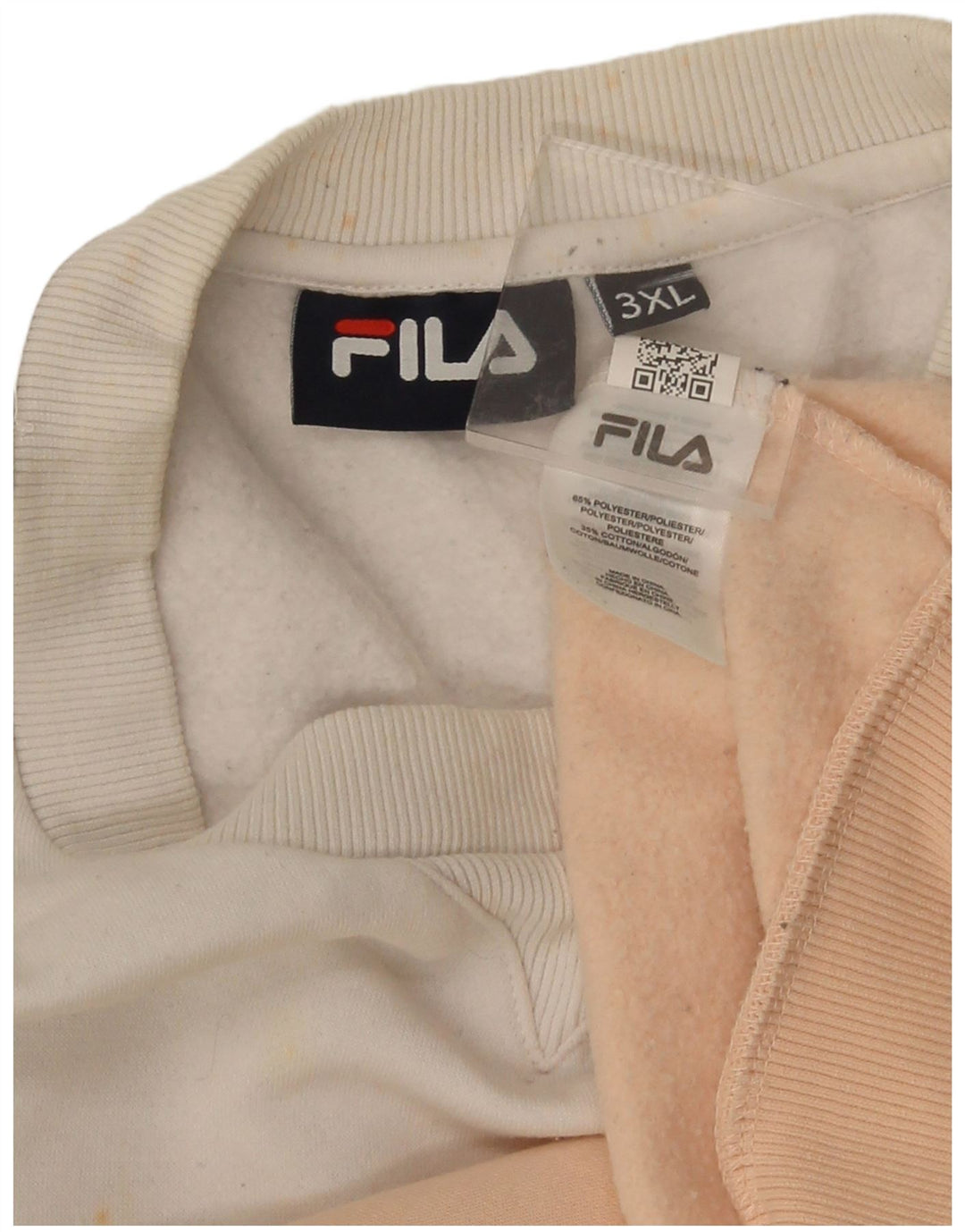 Felpa grafica da donna Fila Jumper UK 22 3XL Poliestere color block rosa