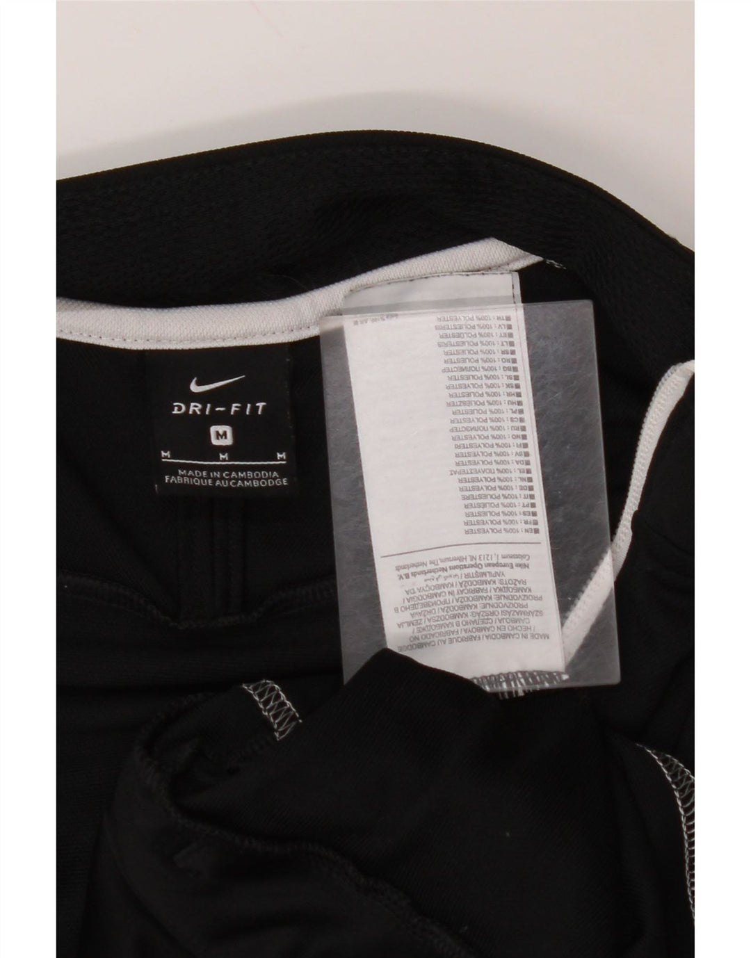 Giacca da tuta da uomo NIKE, poliestere color block medio nero