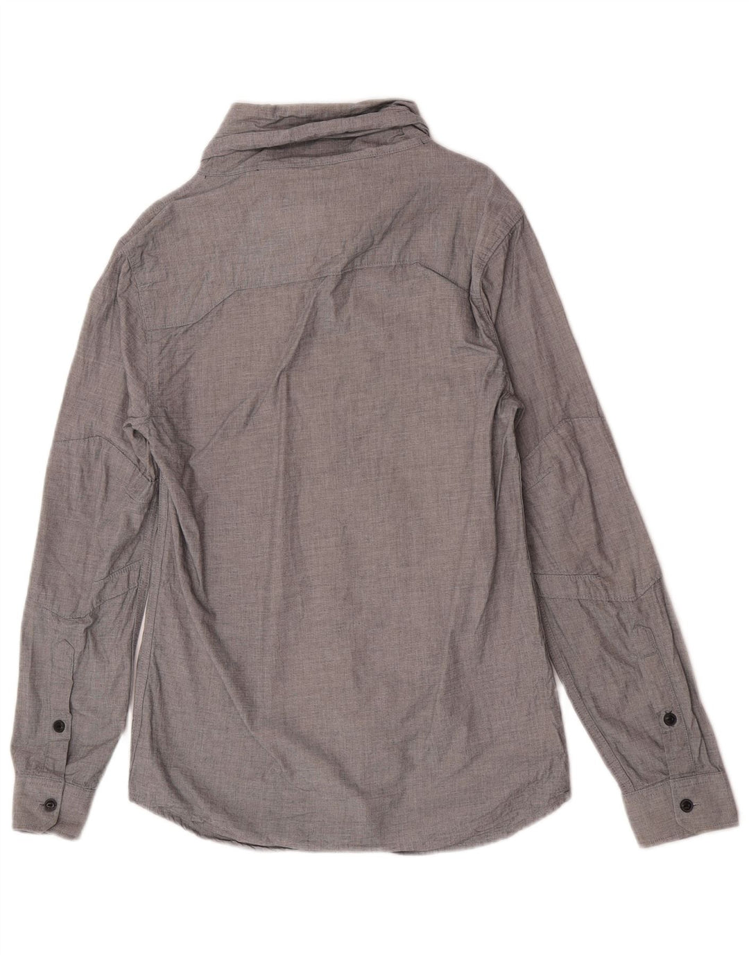 Camicia a collo alto da uomo Jack & Jones piccola in cotone grigio