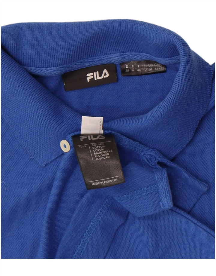 Polo senza maniche da donna Fila UK 12 cotone blu medio
