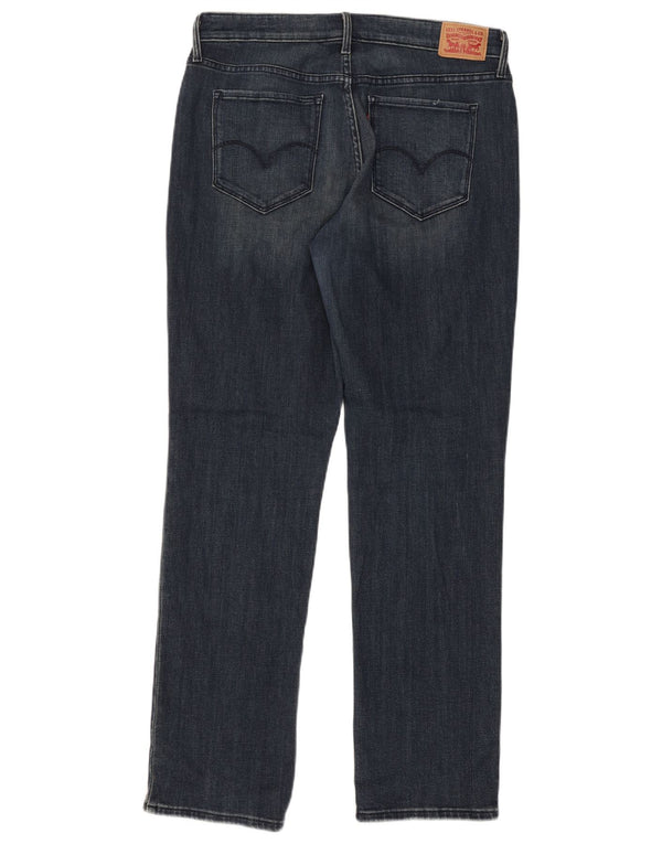 Levi's Donna 314 Shaping Straight Jeans US 16 2XL W33 L31 Cotone Blu