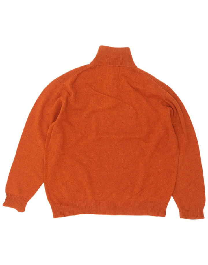 Maglione Kappa da uomo con zip e collo XL arancione