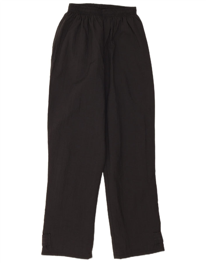 Pantaloni vintage da donna con giacca a vento UK 4 XS neri