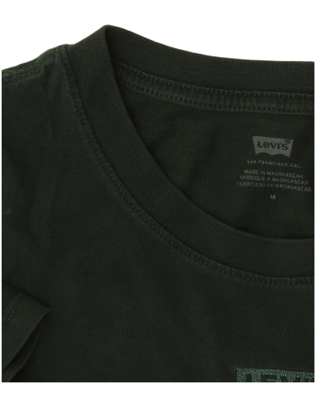 T-shirt corta da donna Levi's UK 14 verde medio