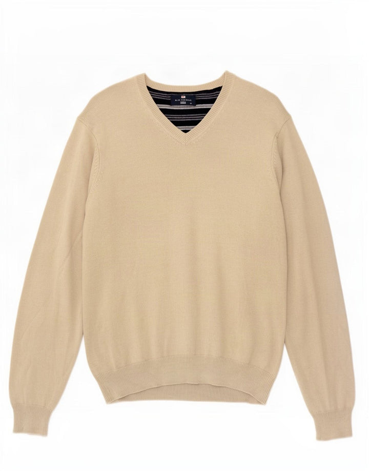 Maglione da uomo con scollo a V blu Harbour Marks & Spencer beige medio