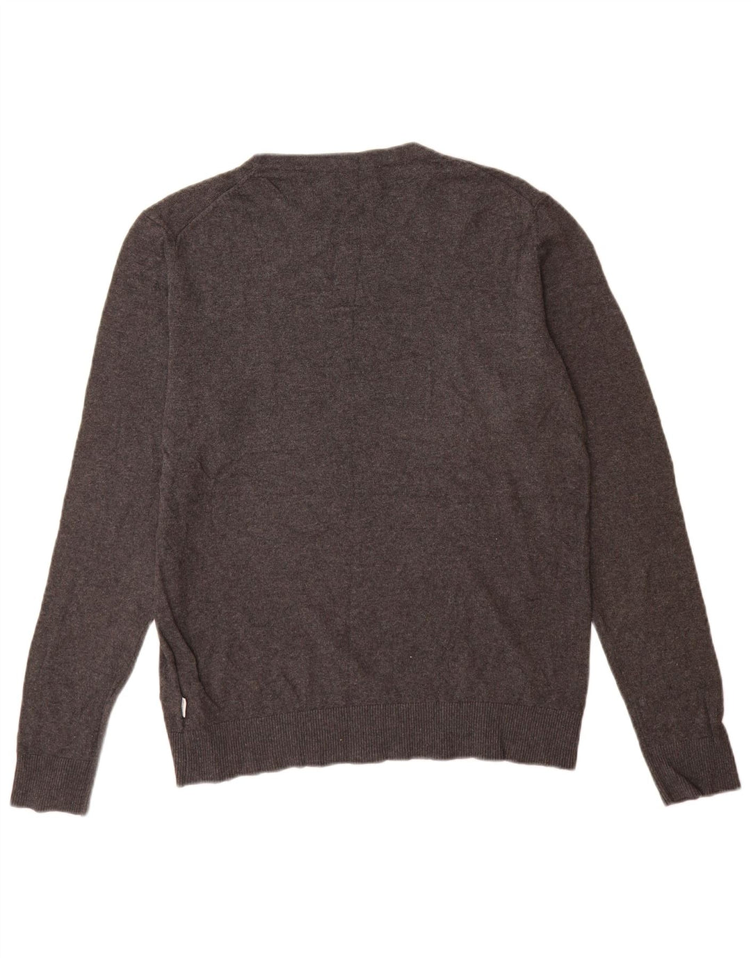 Maglione maglione girocollo da uomo Jack & Jones in cotone grigio medio