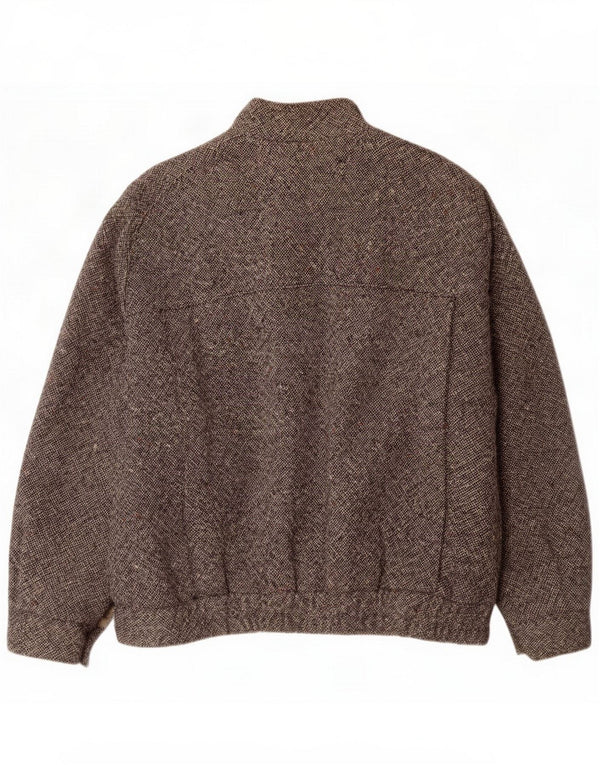 Giubbotto bomber vintage da uomo UK 40 grande grigio chiazzato